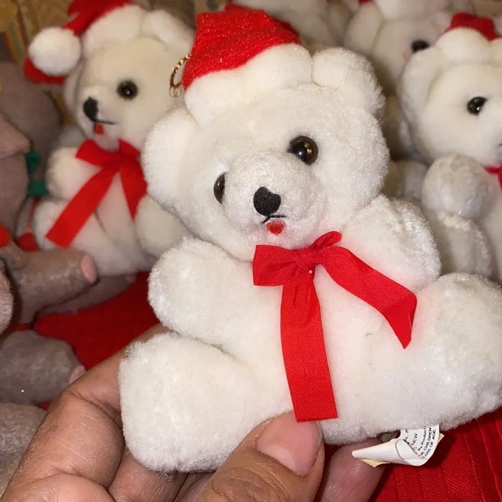 Bundle of teddy bear ornaments 15 peace total